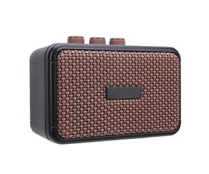 Eminchu Amplificador de Guitarra Eléctrica Portátil, Amplificador de Guitarra Bluetooth, de Entrada de Micrófono Auxiliar con Interfaz de 6,35 Mm para Práctica, Sesiones de Improvisación y Lugares