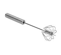 Eminchu Batidor de Huevos de Acero Inoxidable, Batidora Manual Semiautomática, Herramienta de Cocina Apta para Lavavajillas, Ideal para Batir Huevos, Crema, Masas y Salsas (10 pulgadas)