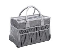 Eminchu Bolsa de Almacenamiento de Suministros de Arte, Bolsa Grande para Manualidades con 12 Bolsillos, con Placa Base Extraíble para Marcadores, Bolígrafos, Tijeras y Herramientas, a Partir de 5