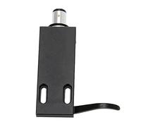 Eminchu Cabezal de Cartucho de Alta Gama con Cable Conector para Tocadiscos, Fonógrafo, Hecho de Aleación de Aluminio, Color Negro, 1 Juego