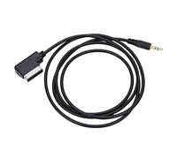 Eminchu Cable Adaptador Auxiliar AMI MDI A Jack de 3,5 Mm, Cable Auxiliar de Interfaz de Música para Automóvil, de Transmisión de Señal de Sonido Estable, Ideal para Clase A, Clase B, C, E, GLC y