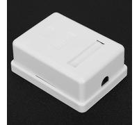 Eminchu Caja de Conexiones RJ45, 2 uds., Elegantes Cajas de Información de Escritorio para Cableado de Redes con Material ABS de Puerto único Blindado