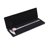 Eminchu Calibrador Vernier de 0-300 Mm con Esfera Transparente, Herramienta de Medición de Precisión para Proyectos de Carpintería y Metalurgia, Acero Plateado