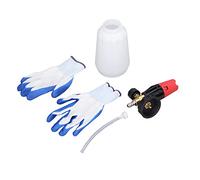 Eminchu Cañón de Espuma para Lavadora a Presión, Boquilla Ajustable de Cuello Ancho para Lavado de Coches y Limpieza del Hogar, Latón, Tipo de Enchufe Rápido de 1/4 Pulgadas