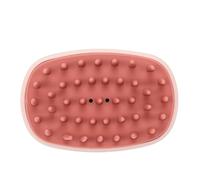 Eminchu Cepillo de Silicona para el Cuero Cabelludo, Lavado del Cabello, Cepillo de champú con Cojín de Aire Suave y Dientes Elásticos Redondeados, de Ducha para Hombres y Mujeres, Rosa