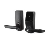 Eminchu Cerradura de Puerta con Teclado Inteligente con Manija, Cerradura de Puerta de Entrada sin Llave 6 en 1, de Control de Aplicación con Teclado de Huella Digital Bluetooth para Hogar,