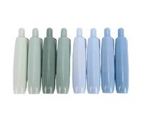 Eminchu Cinta Correctora 8 Paquete Recargable Retráctil Blanca Extraíble | Material ABS, Uso en Oficina y Escuela, Artículos de Papelería para Libros de Texto, Cartuchos Reemplazables, Azul Verde