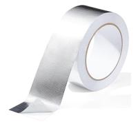 Eminchu Cinta de Fibra de Vidrio Escudo Térmico Papel de Aluminio Resistencia a Altas Temperaturas para Conductos HVAC y Sistemas de Escape 2 Pulgadas X 16.4 Pies 2 Piezas