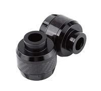 Eminchu Cojines Protectores de los Deslizadores del Marco de la Horquilla Delantera para Minimizar el Daño a las Motocicletas (BLACK)