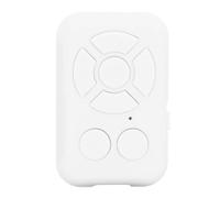 Eminchu Control Remoto Bluetooth para Teléfonos Inteligentes Controlador Multimedia Compacto Recargable de 7 Teclas para Fotos y Vídeos Material ABS (White)