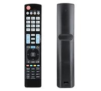 Eminchu Control Remoto Negro Resistente Al Desgaste para Televisor LCD Reemplazo Ideal para Controles Remotos Perdidos o Dañados Material ABS Duradero