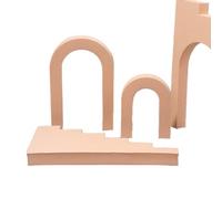 Eminchu Cubo de Accesorios de Fotografía para Fotografías Llamativas de Joyería y Cosmética Plana, Espuma EVA Ligera, 1 Unidad (Combinación de Escalera de Color de Piel)