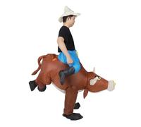 Eminchu Disfraz Inflable, Disfraz de Jinete Inflable con Bandas Elásticas y Gorro a Juego, para Fiestas de Navidad de Halloween, Cosplay, Actividades Al Aire