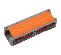 Eminchu Disipador de Calor SSD M.2, Enfriador de Buena Disipación de Calor Rápida para Protección Rápida de Datos, Aleación de Aluminio con 58 Rejillas de Escape
