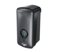 Eminchu Dispensador de Manual, Dispensador de Bomba Doble a Prueba de Fugas de 1 Litro, de Líquido para Montaje en Pared con Cerradura y Botón Grande, Ideal para Cocina, Baño y Baño Público