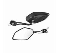 Eminchu Eminchu Espejos Retrovisores con Patrón de Llama de Aluminio para Scooter, Espejos Laterales de Visión Clara, Acabado de Pintura de Lujo, Ajuste Universal para Motocicleta M8M10, Diseño