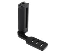 Eminchu Empuñadura Lateral de Aluminio, Empuñadura Lateral y Placa Inferior en L, Soporte de Zapata Fría Superior con Orificio de Rosca de 1/4 de Pulgada, Diseño Ergonómico, Manija Izquierda