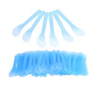 Eminchu Espátula Cosmética de Plástico Desechable de 100 Piezas, Aplicador de Crema Depilatoria, Aplicador Facial en Barra con Diseño Liviano y Seguro, Ideal para Tiendas y Salones de Belleza