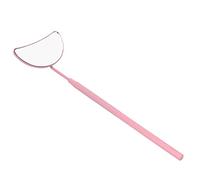 Eminchu Espejo de Extensión de Pestañas Desmontable en Forma de Luna Acero Inoxidable de para Maquilladores y Profesionales de la Belleza (Pink)