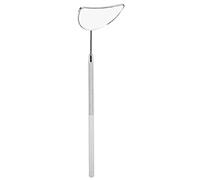Eminchu Espejo de Extensión de Pestañas Desmontable en Forma de Luna Acero Inoxidable de para Maquilladores y Profesionales de la Belleza (Silver)