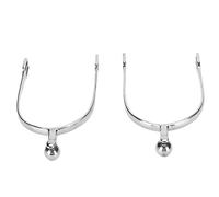 Eminchu Espuelas de Caballo Inglesas de Acero Inoxidable Duraderas para Equitación de Jinete con Bola de Rodillo 2 Piezas