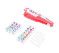 Eminchu Estampador de Joyería para el Cabello, Herramienta Brillante Reutilizable para Niñas con 24 Diamantes de Imitación de Colores, Kit de Peinado Fácil de Usar