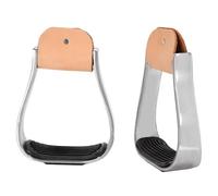 Eminchu Estribos Occidentales Duraderos y Resistentes Al Desgaste con Cubierta de Piel de Vaca para Entrenamiento de Equitación, 4,9 Pulgadas, Adecuados para Jinetes