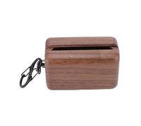 Eminchu Funda para Auriculares Inalámbricos, Funda de Almacenamiento Hecha a Mano de Madera de Nogal, con Forro de Microfibra con Diseño Protector, Ideal para Auriculares Smart Momentum 3rd 4th