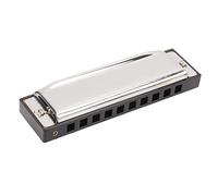 Eminchu G Key Armónica Profesional de 10 Agujeros y 20 Tonos, órgano Bucal Pequeño y Portátil para Niños, Principiantes, Instrumento Musical Resistente a la Oxidación, Plata