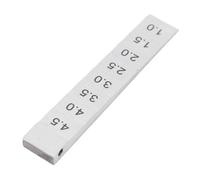 Eminchu Galga de Espesores en Forma de Cuña, Galga Cónica de Acero Inoxidable con Marcas Grabadas para Soldadura y Instalación de Tuberías, Rango de Medición de 1-5 Mm, Intervalo de 0,5