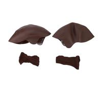 Eminchu Gorro Calvo de Látex para un Aspecto Realista, Diseño Elástico para Niños, Adolescentes y Adultos, Juego de 2 Piezas (BROWN)