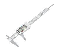 Eminchu Herramienta de Medición de Precisión con Calibrador Digital con Pantalla LCD para Profesionales 6 Pulgadas 150 Mm PA66 (SILVER)