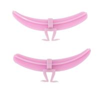 Eminchu Herramienta Separadora de Injerto de Pestañas, Silicona Ecológica, Lavable, Reutilizable para Aplicación de Extensión de Pestañas de Precisión, 1 par (PURPLE)