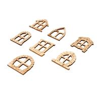 Eminchu Juego de 50 Puertas de Jardín de Hadas de Madera en Miniatura para Crear Encantadoras Escenas de Casas de Muñecas y Juegos Imaginativos