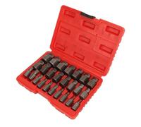 Eminchu Juego de Extractores de Tornillos de 25 Piezas, Herramientas Eficientes de Múltiples Estrías para una Extracción Rápida de Pernos y Tornillos Rebeldes para Proyectos Automotrices y de