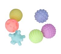 Eminchu Juego de Pelotas con Textura Infantil, Interacción Entre e Hijos, Pelota Sensorial para Apretar, Juguete para el Hogar y la Playa (Color cálido)