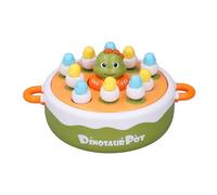 Eminchu Juego de Pesca de Dinosaurios, Juguete Giratorio de Dinosaurio Saltador, Herramienta de Aprendizaje Educativo Preescolar, Ideal para Niños de 3, 4, 5 Años, Habilidades Motoras Finas