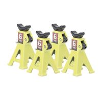 Eminchu Juego de Soporte de Mini Gato Ajustable de Aleación de Aluminio 1/24 para Coche SCX24 RC, Soporte de Gato de Escala de Metal Liviano y Compacto para Fácil Transporte y Uso (Yellow)