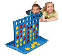 Eminchu Juego Educativo de Mesa de Ajedrez de 4 en para Niños, Juguete Interactivo de Conexión Entre e Hijos para Diversión Familiar, Material ABS Ecológico, Adecuado para Niños de 4 Años en Adelante