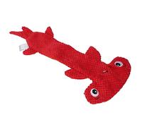 Eminchu Juguete Chirriante para Perros, Bonito Diseño sin Relleno de Felpa para Diversión Interactiva de Masticación para Perros Pequeños, Medianos y Grandes, 16 Cm X 51 Cm (Rojo)