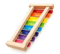 Eminchu Juguete Musical de Xilófono de 8 Notas con Diseño Colorido y Juego Abierto para Niños, Instrumento de Percusión de Madera Maciza