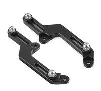 Eminchu Kit de Ajustadores de Parabrisas de Motocicleta, Soportes de Aluminio CNC Duraderos para Ajuste de, Aptos para CB500X 2013-2016, Negro, 1 par