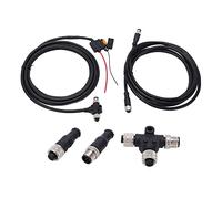 Eminchu Kit de Inicio Nmea2000 para Instaladores de Electrónica Marina Incluye Conector en T Cable Alimentación Resistencias Macho Hembra Adaptador 3 Puertos Ip67 Impermeable