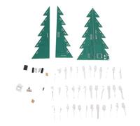 Eminchu Kit de Montaje Electrónico de árbol de Navidad Colorido, Práctica 3D con 33 Luces LED Intermitentes, Ideal para Aprender, Enseñar, Actividades Educativas y Extraescolares, STEM