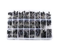 Eminchu Kit Surtido de 24 Valores de Condensador Electrolítico, 500 Piezas para Entusiastas del Bricolaje de Piezas de Circuito