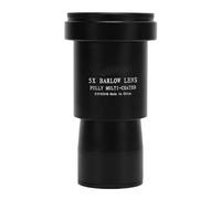 Eminchu Lente Barlow 5X de 1,25 Pulgadas con Vidrio óptico para Observación del Cielo Profundo y Fotografía Lunar - Construcción Totalmente Metálica