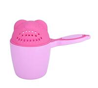 Eminchu Linda Taza de champú para bebé con con Diseño de, Protege la Cara y los Ojos, Desmontable y Fácil de Limpiar ",Baby Shower (PINK)