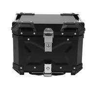 Eminchu Maleta para Motocicleta, Aleación de Aluminio, Resistente Al Agua, 45L, Caja para Equipaje Trasero Apta para 42x33x33cm (Black)