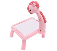 Eminchu Mesa de de Dibujo Educativo para Niños, Tablero de Pintura LED Interactivo, Mejora la Creatividad y la Imaginación, Material Plástico, Mayores de 3 Años (Caja pequeña de color rosa)