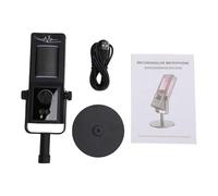 Eminchu Micrófono de Condensador, Micrófono USB Plug and Play, de Interfaz Tipo C con Soporte con Iluminación RGB, Ideal para Transmisión en Vivo, Grabación, Juegos y Conferencias Telefónicas de